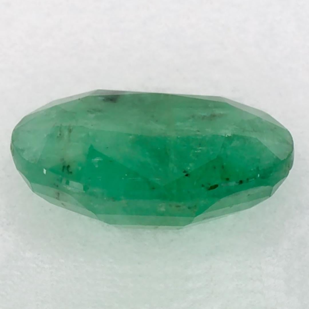 1.09 Karat Smaragd Oval Loser Edelstein im Zustand „Neu“ im Angebot in Fort Lee, NJ