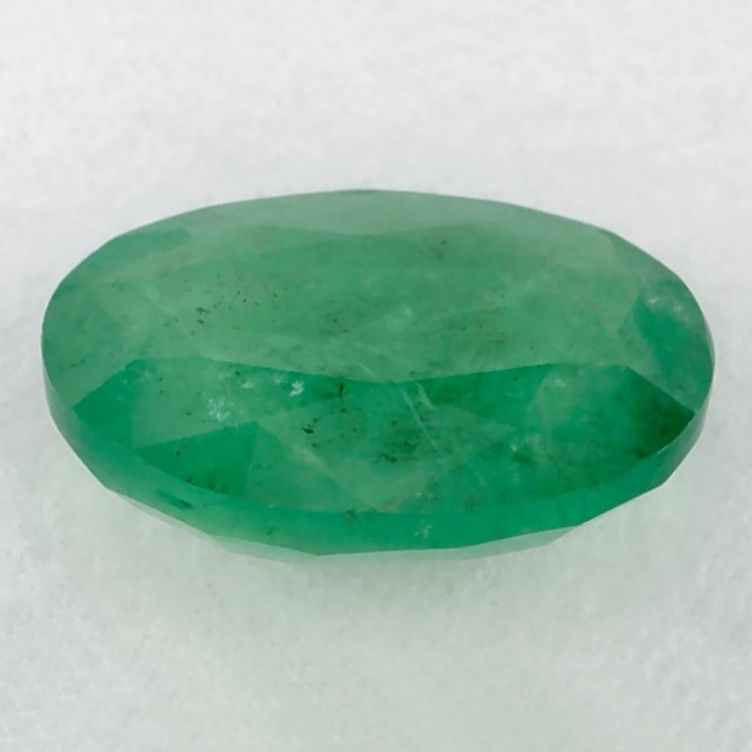 1.09 Karat Smaragd Oval Loser Edelstein im Zustand „Neu“ im Angebot in Fort Lee, NJ