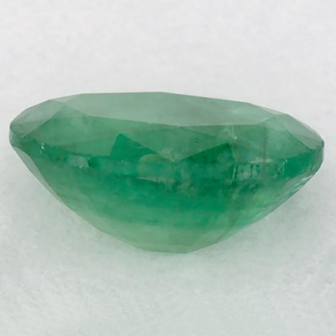 1.09 Karat Smaragd Oval Loser Edelstein im Zustand „Neu“ im Angebot in Fort Lee, NJ