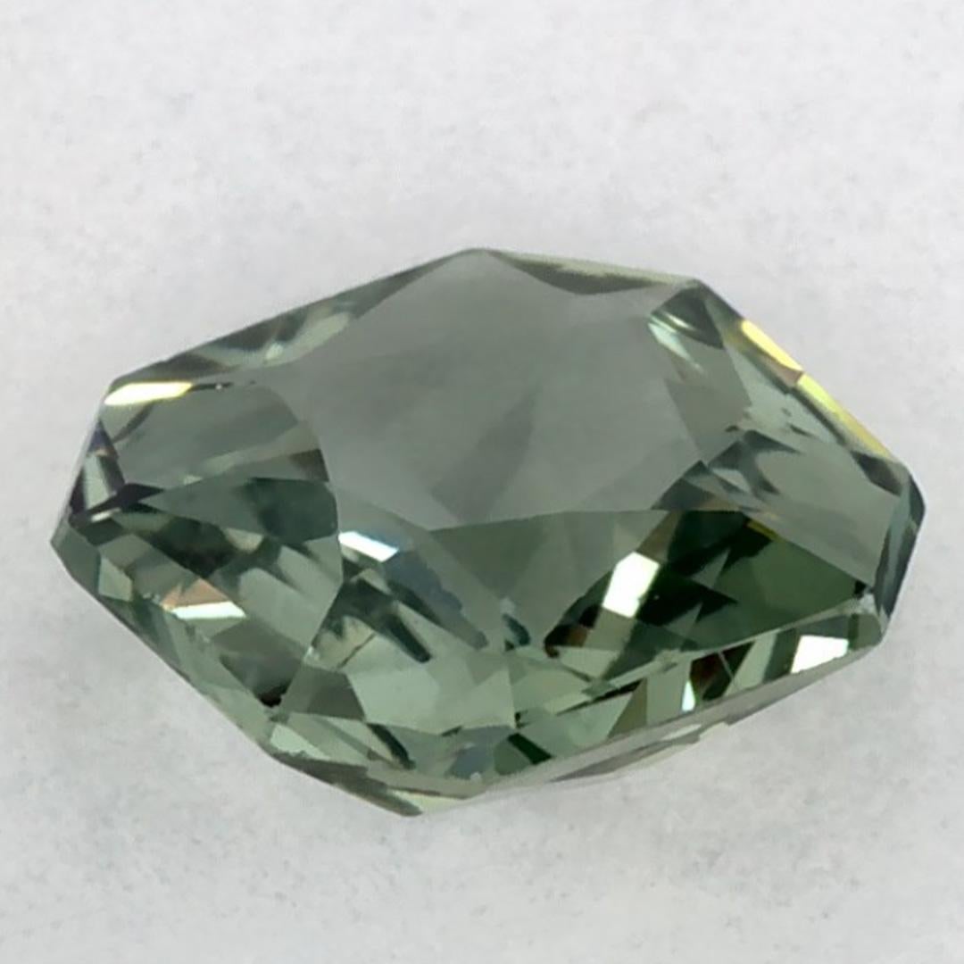 1.09 Ct Green Sapphire Octagon Cut Loose Gemstone im Zustand „Neu“ im Angebot in Fort Lee, NJ