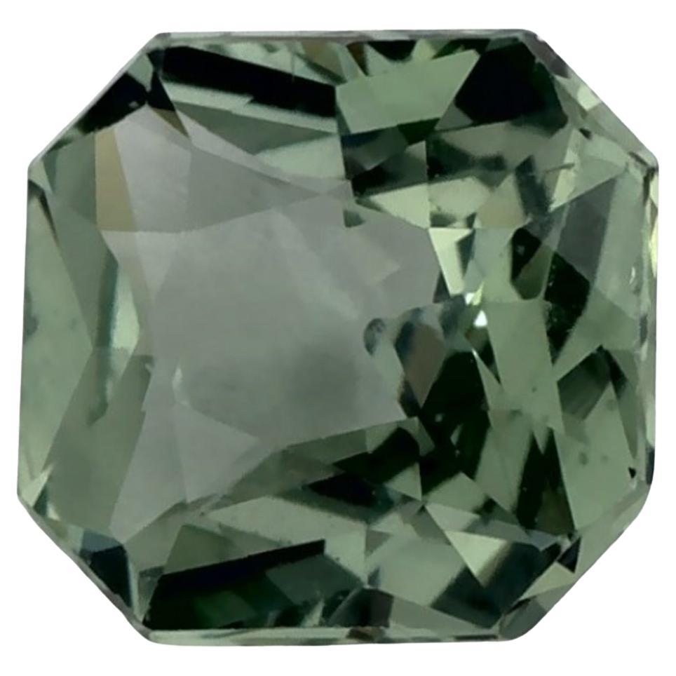 1.09 Ct Green Sapphire Octagon Cut Loose Gemstone