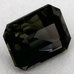 1.09 Ct Green Sapphire Octagon Loose Gemstone