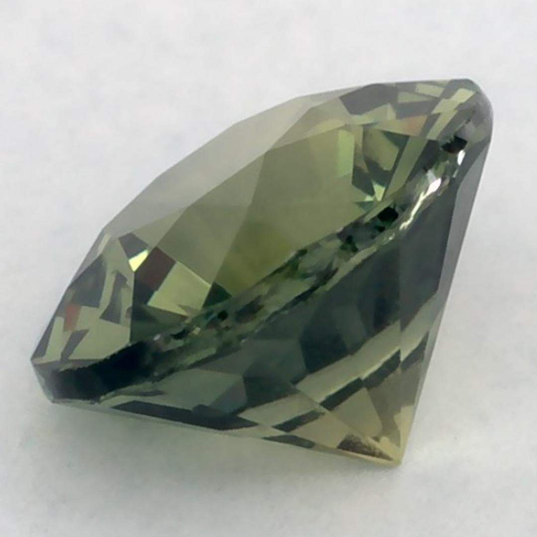 1.09 Karat Grüner Saphir Rund Lose Edelstein im Angebot 3