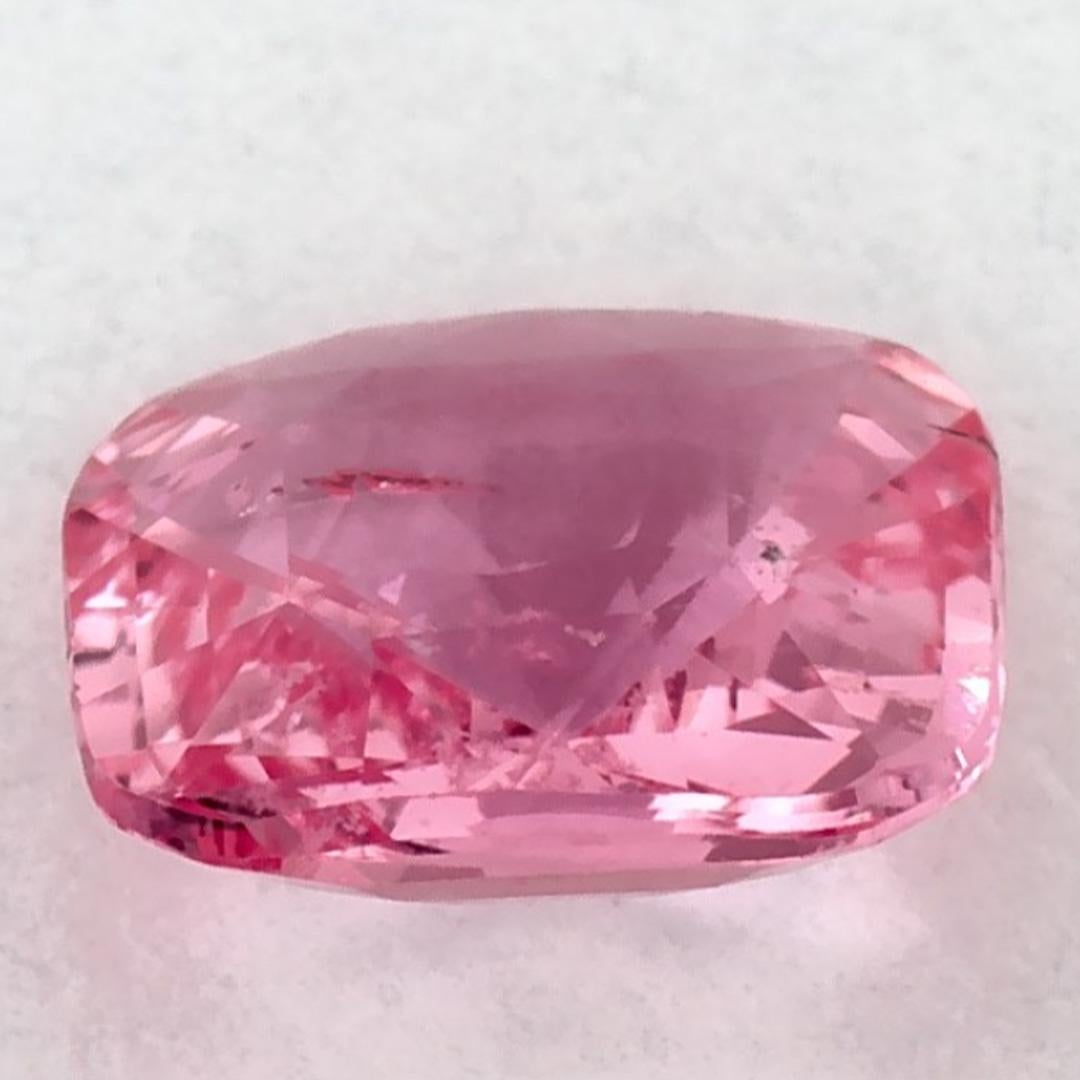 1.09 carati di zaffiro rosa a cuscino, gemma sciolta In condizioni Nuovo in vendita a Fort Lee, NJ