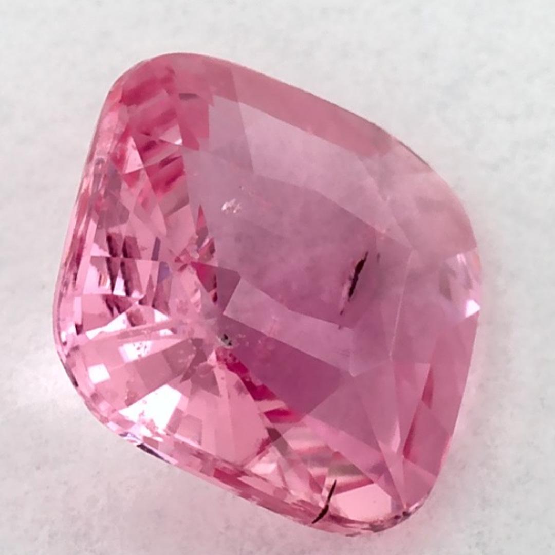 1.09 carati di zaffiro rosa a cuscino, gemma sciolta in vendita 2