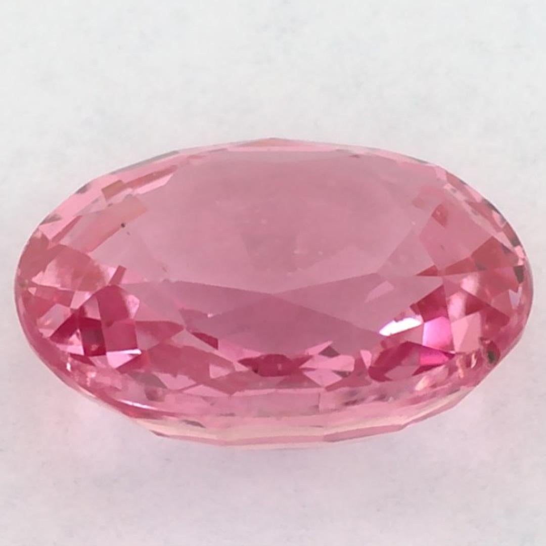 1.09 carati di zaffiro rosa ovale sfuso In condizioni Nuovo in vendita a Fort Lee, NJ