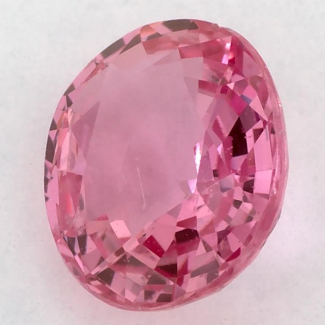 Donna 1.09 carati di zaffiro rosa ovale sfuso in vendita