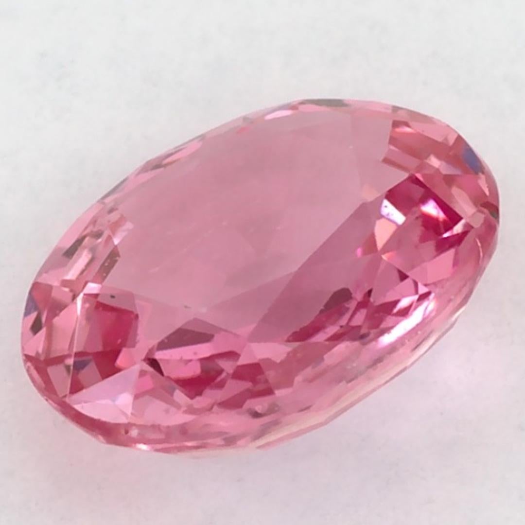 1.09 carati di zaffiro rosa ovale sfuso in vendita 3