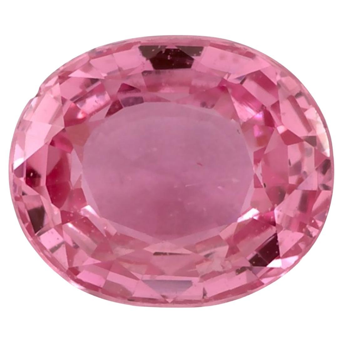 1.09 Ct Pink Sapphire Oval Loose Gemstone