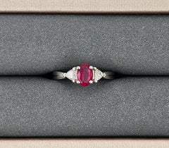 0.87 ct Ruby & Diamond Ring