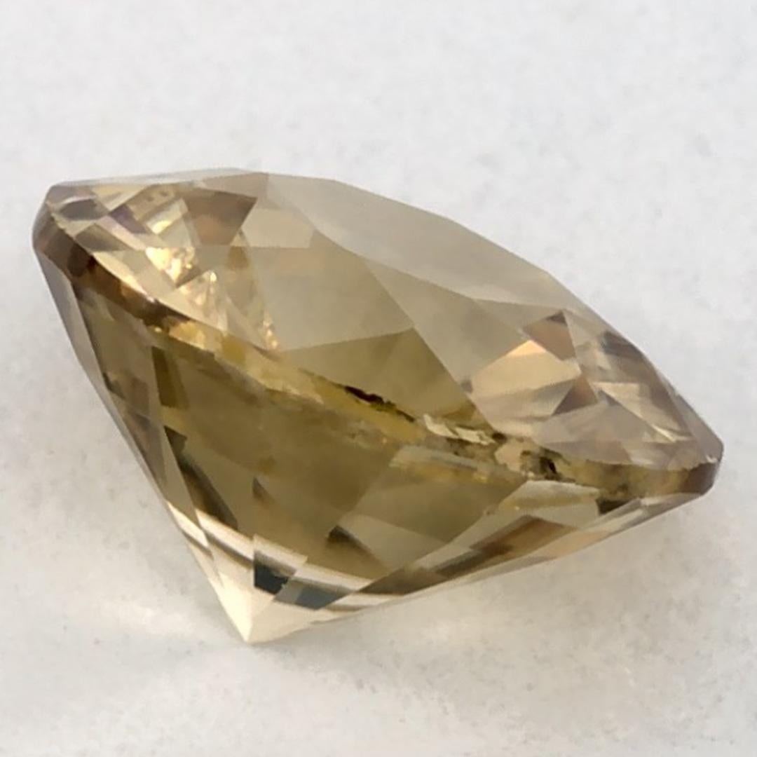1.09 Karat Gelber Saphir Rund Lose Edelstein im Zustand „Neu“ im Angebot in Fort Lee, NJ