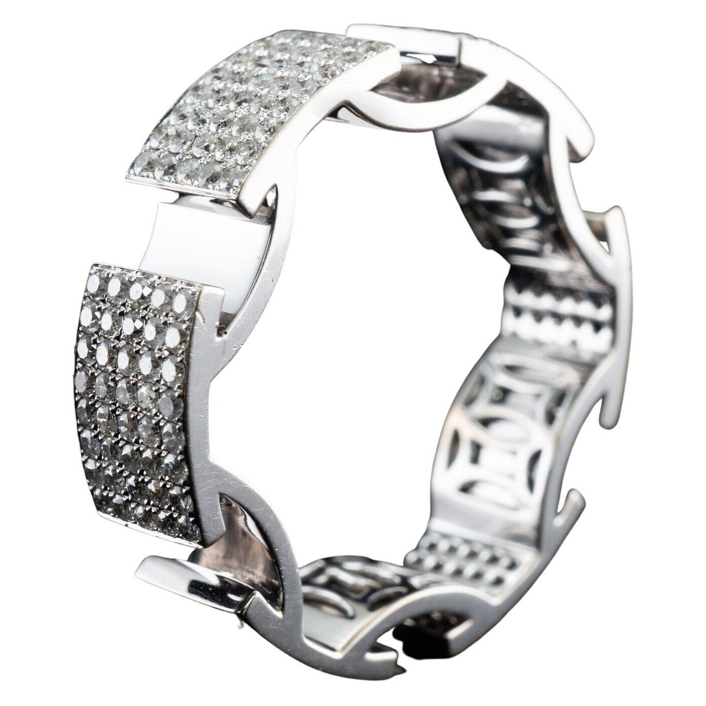 1.09 ctw Diamond Ring Eternity Ring 14K White Gold Band Wedding