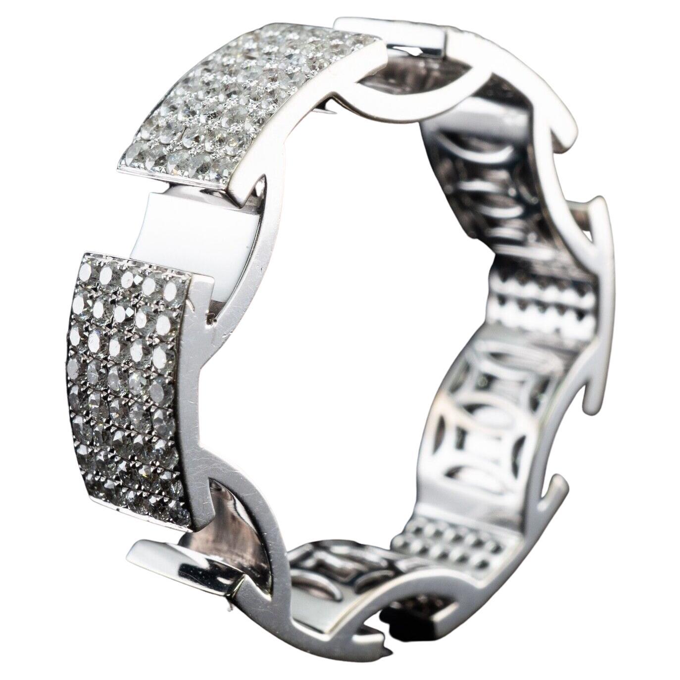 Leaf Vine Diamond Eternity Band White Gold Ring at 1stDibs diamond