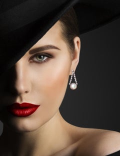 Cultured South Seas Pearl & Diamond Earrings