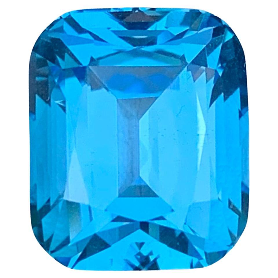 10,90 Karat Natürlicher loser Schweizer Blautopas Cushion Shape Edelstein im Angebot