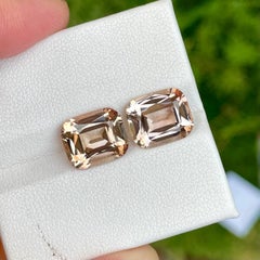 10.90 Carats Loose Topaz Gem Pair Cushion Cut Natural Pakistani Gemstone