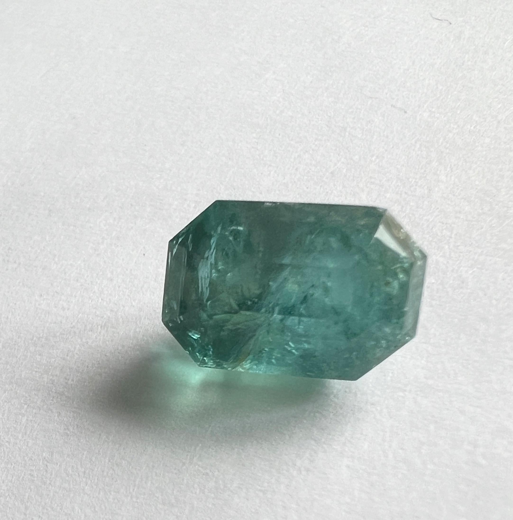 10.90ct Natural No-oil Green Emerald Gemstone