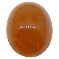 10.91ct Oval Cabochon Orange Spessartine Garnet from Nigeria