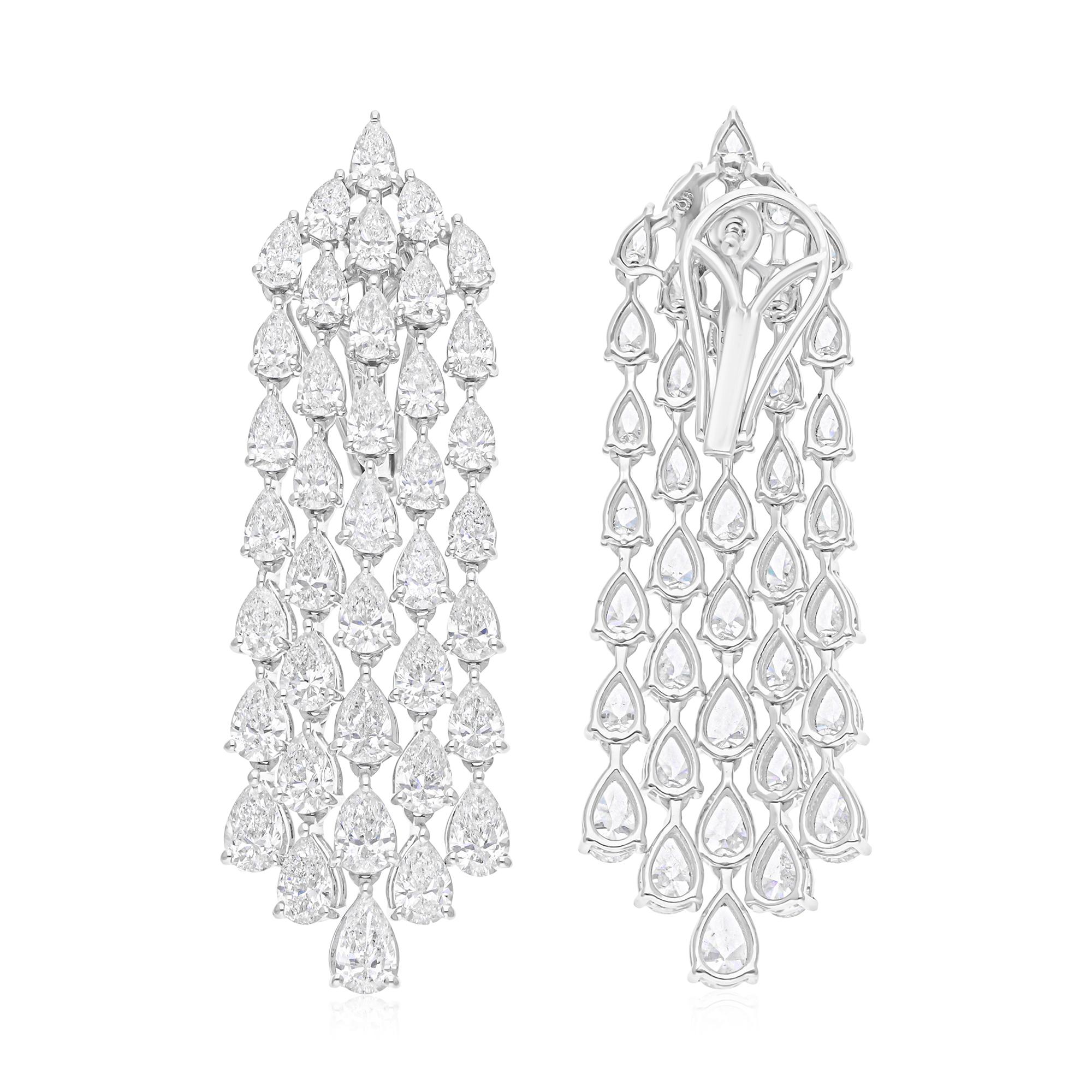 Cast from 18-karat gold, these exquisite earrings are handset with 10.93 carats of sparkling diamonds.

FOLLOW SPECTRUM JEWELS storefront to view the latest collection & exclusive pieces. Spectrum Jewels is proudly rated as a Top Seller on 1stdibs