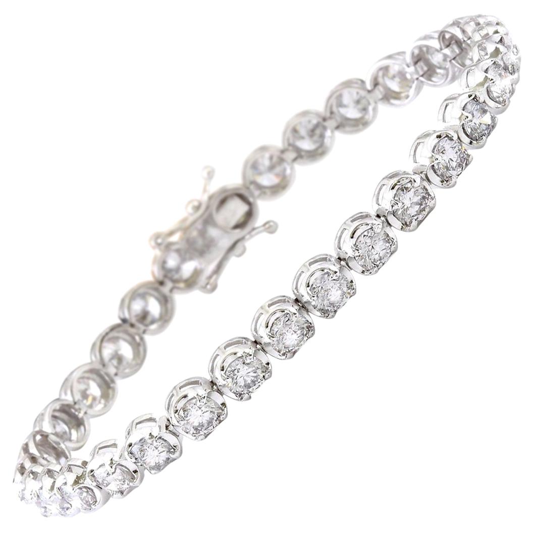 Roma Diamond Bracelet in 18-karat White Gold