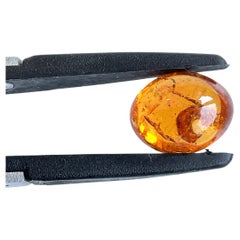 10.97 Carat Fanta Spessartite Garnet Oval Cabochon Plain Top Quality Natural Gem