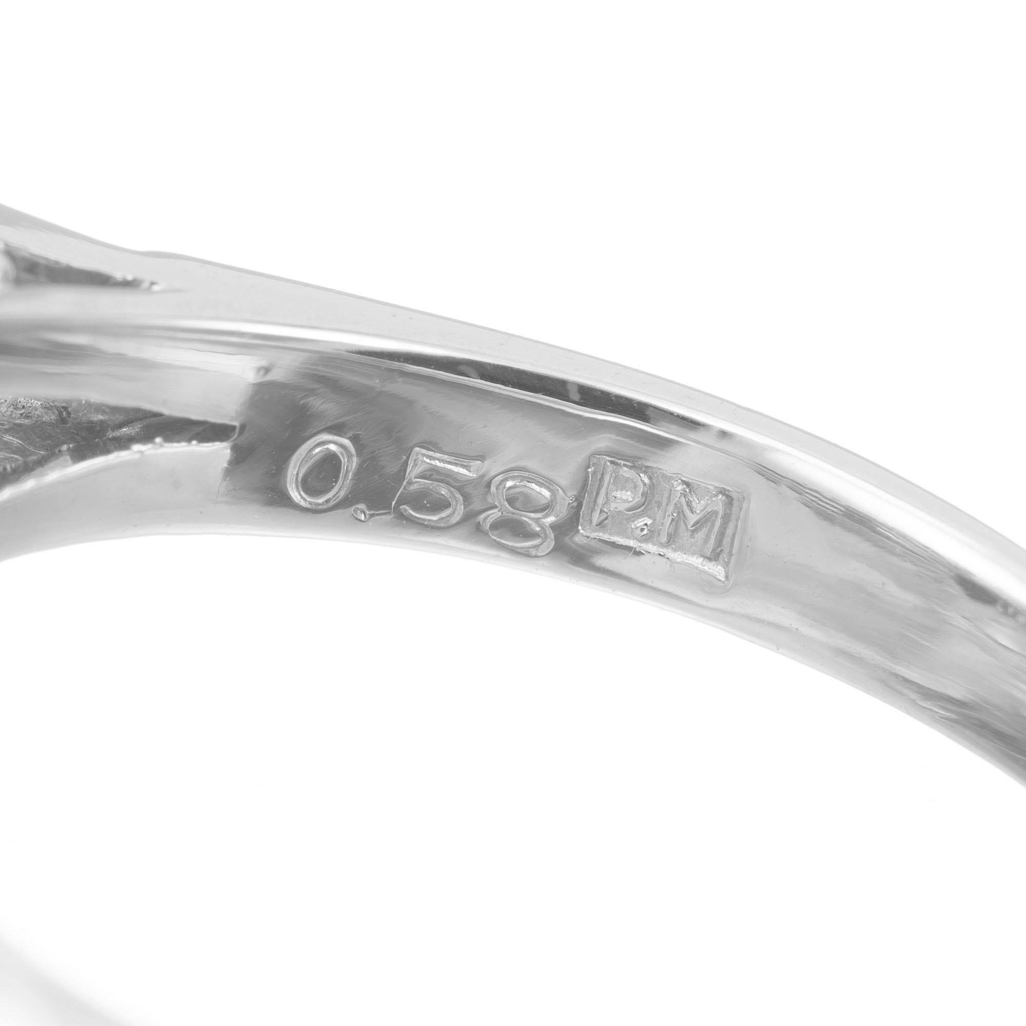 10.99 Carat Pyralspite Garnet Diamond Platinum Engagement Ring For Sale 3