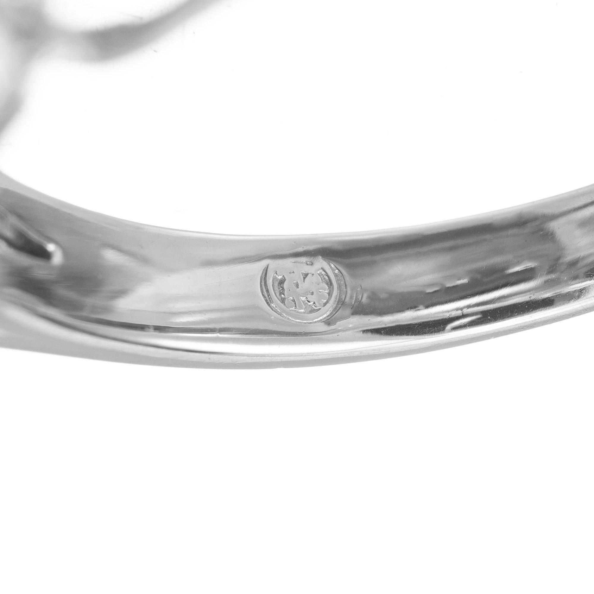 10.99 Carat Pyralspite Garnet Diamond Platinum Engagement Ring For Sale 4