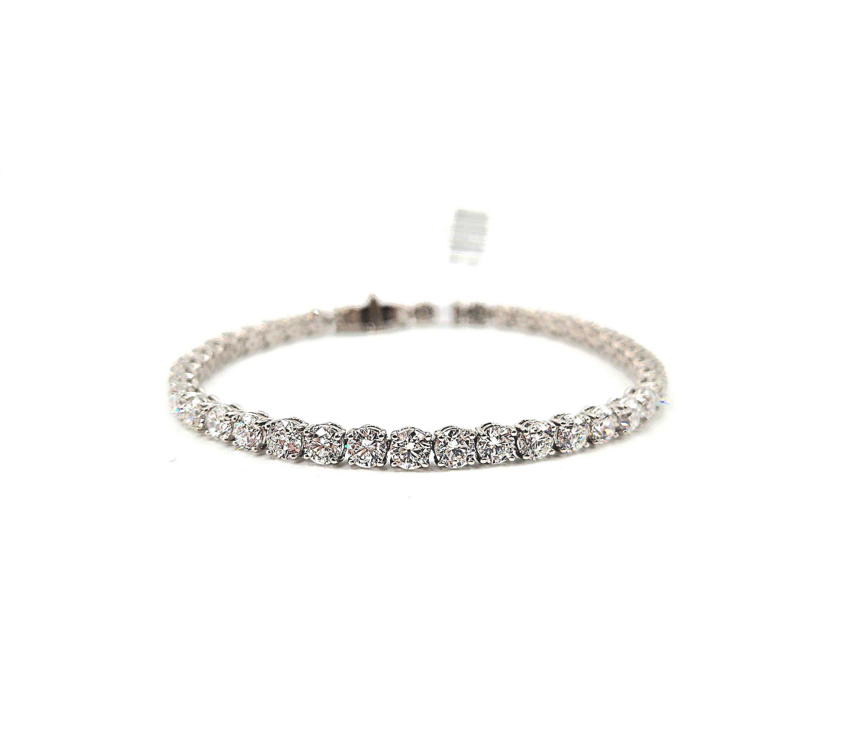 10.99 ct Diamond Tennis Bracelet For Sale 2