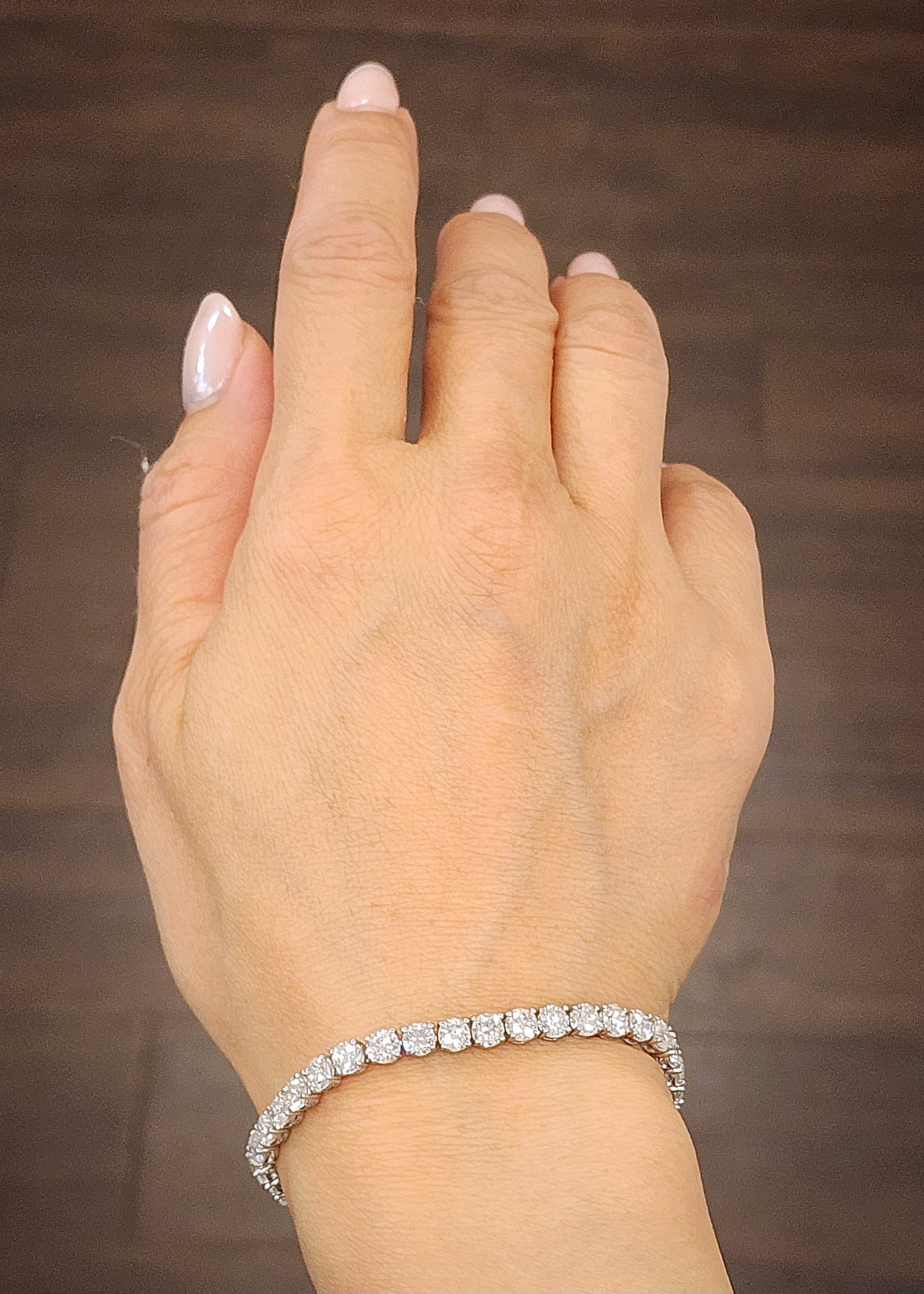 10.99 Karat Diamant-Tennisarmband
