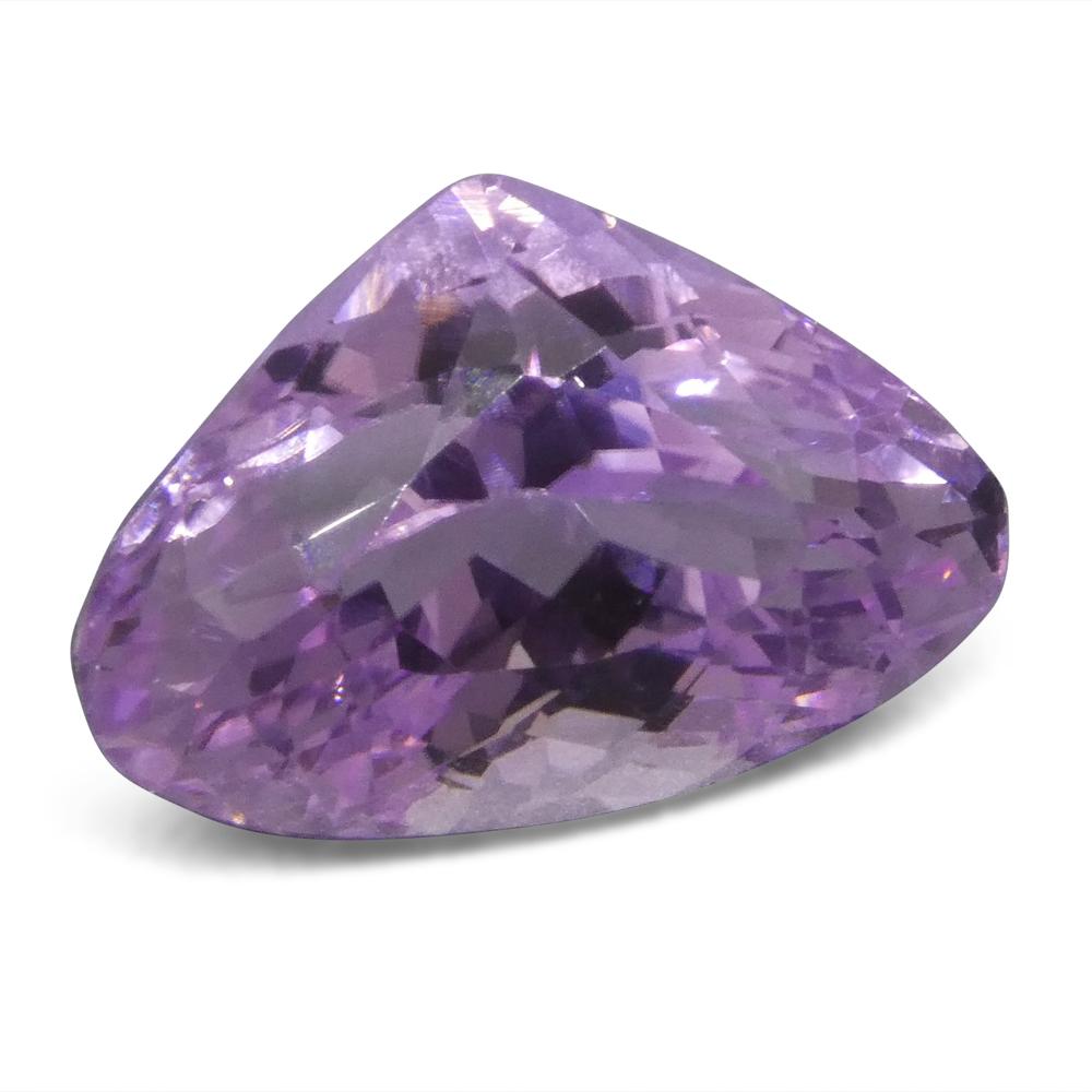 10.99 ct Pear Kunzite In New Condition For Sale In Toronto, Ontario