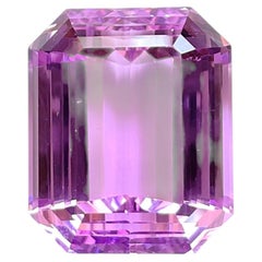 109.95 Carats Kunzite Natural Octagon Cut Stone Top Fine Color Quality Gemstone