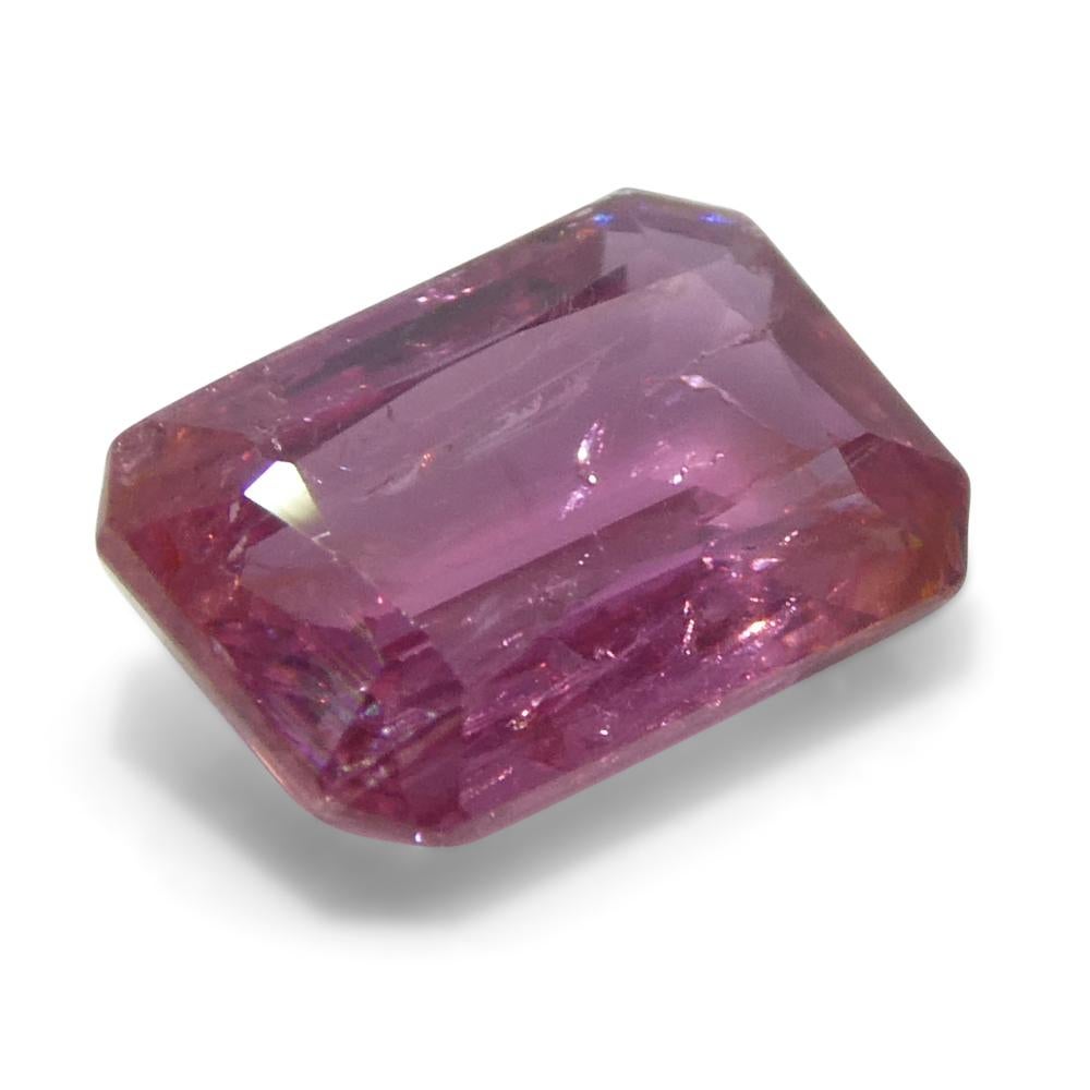 1,09ct Pinker Saphir im Achteck-/Smaragdschliff aus Tansania im Angebot 7