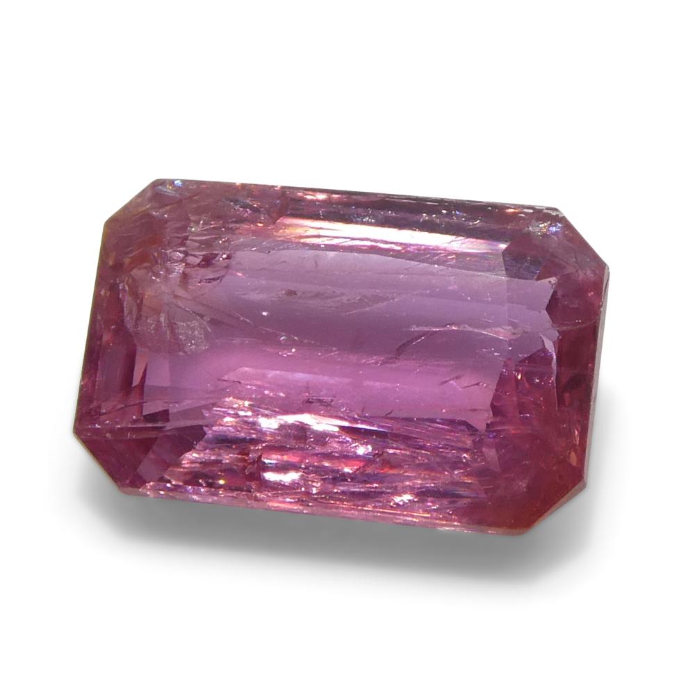 1,09ct Pinker Saphir im Achteck-/Smaragdschliff aus Tansania im Angebot 8
