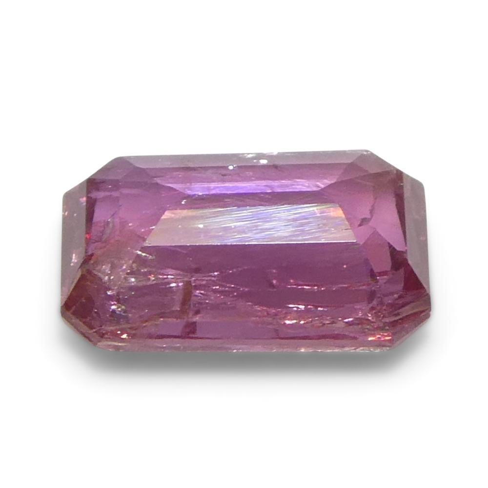 1,09ct Pinker Saphir im Achteck-/Smaragdschliff aus Tansania im Angebot 9
