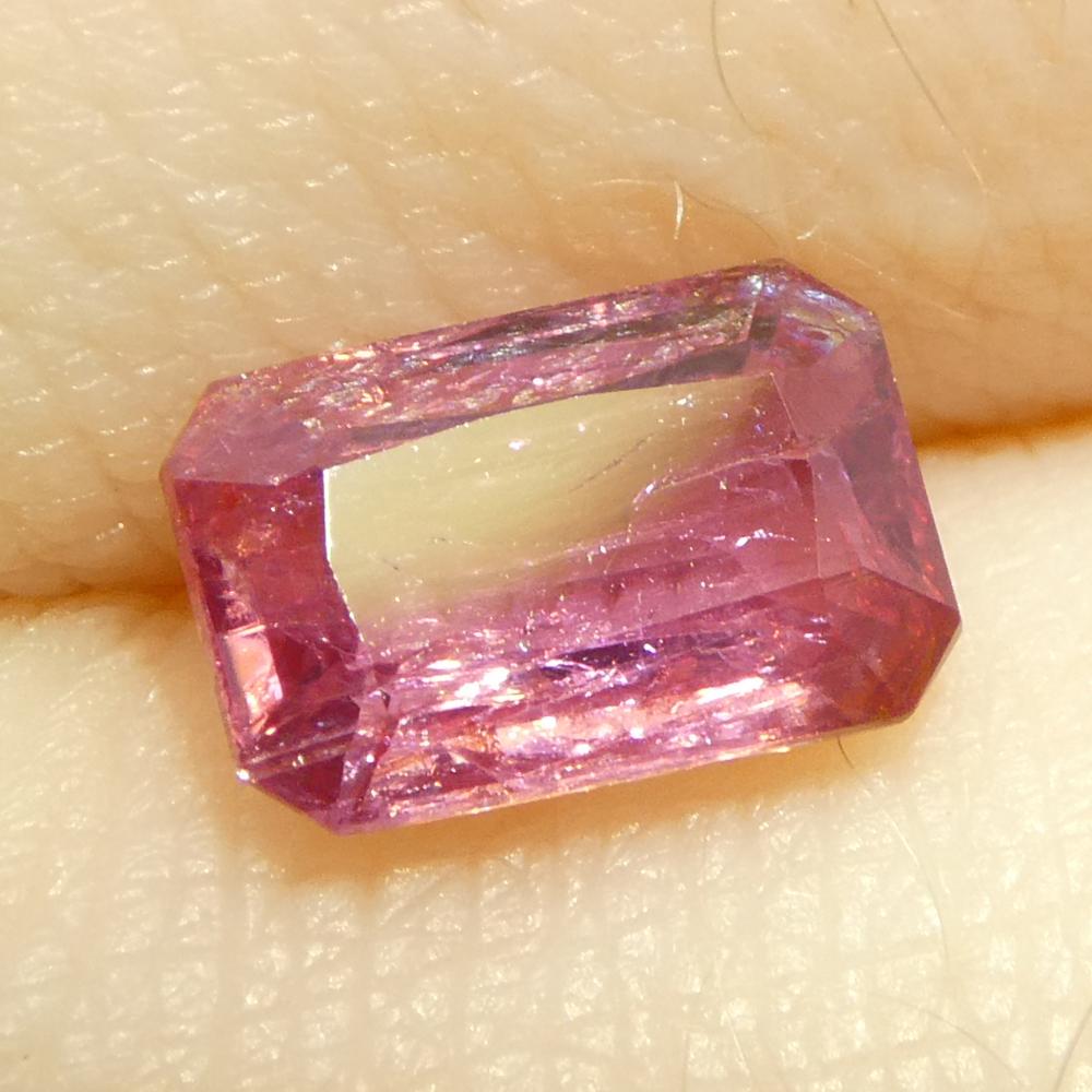 1,09ct Pinker Saphir im Achteck-/Smaragdschliff aus Tansania im Angebot 2