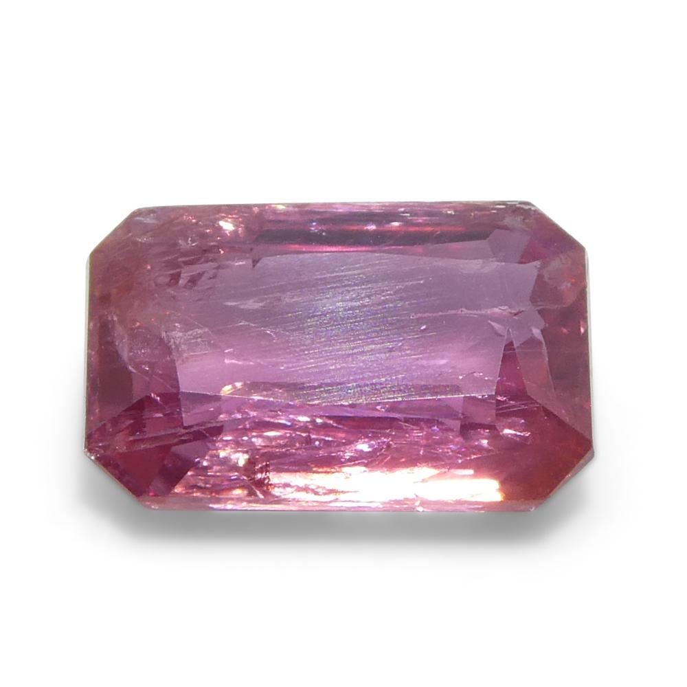 1,09ct Pinker Saphir im Achteck-/Smaragdschliff aus Tansania im Angebot 4