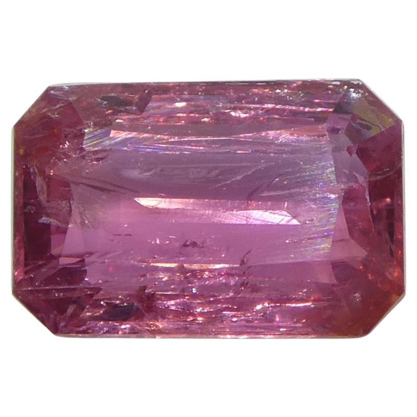 1.09ct Octagonal/Emerald Cut Pink Sapphire from Tanzania