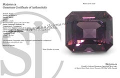 1.09ct Octagonal/Emerald Cut Pink Spinel from Burma Unheated