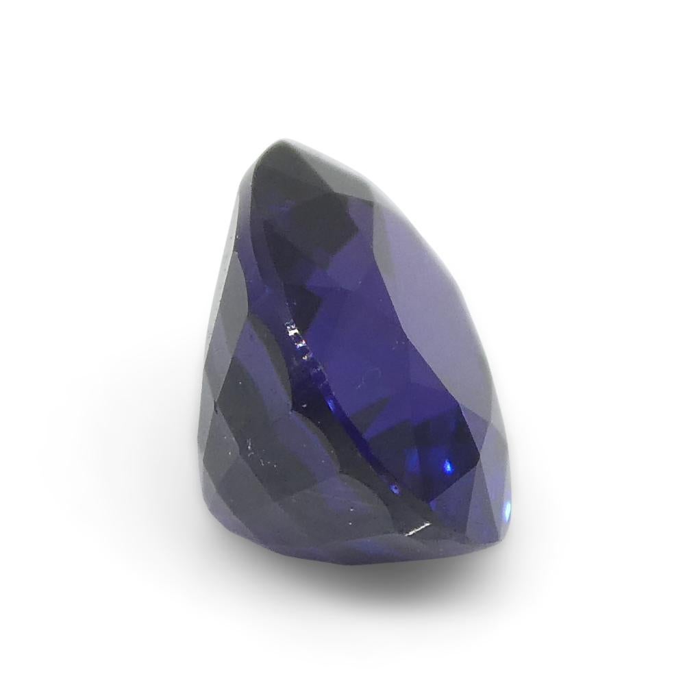 1.09ct Oval Violet Blue Sapphire from Madagascar Unheated For Sale 3