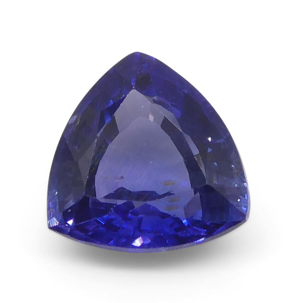 Saphir bleu trillion de 1,09 carat provenant d'Afrique de l'Est, non chauffé Unisexe en vente
