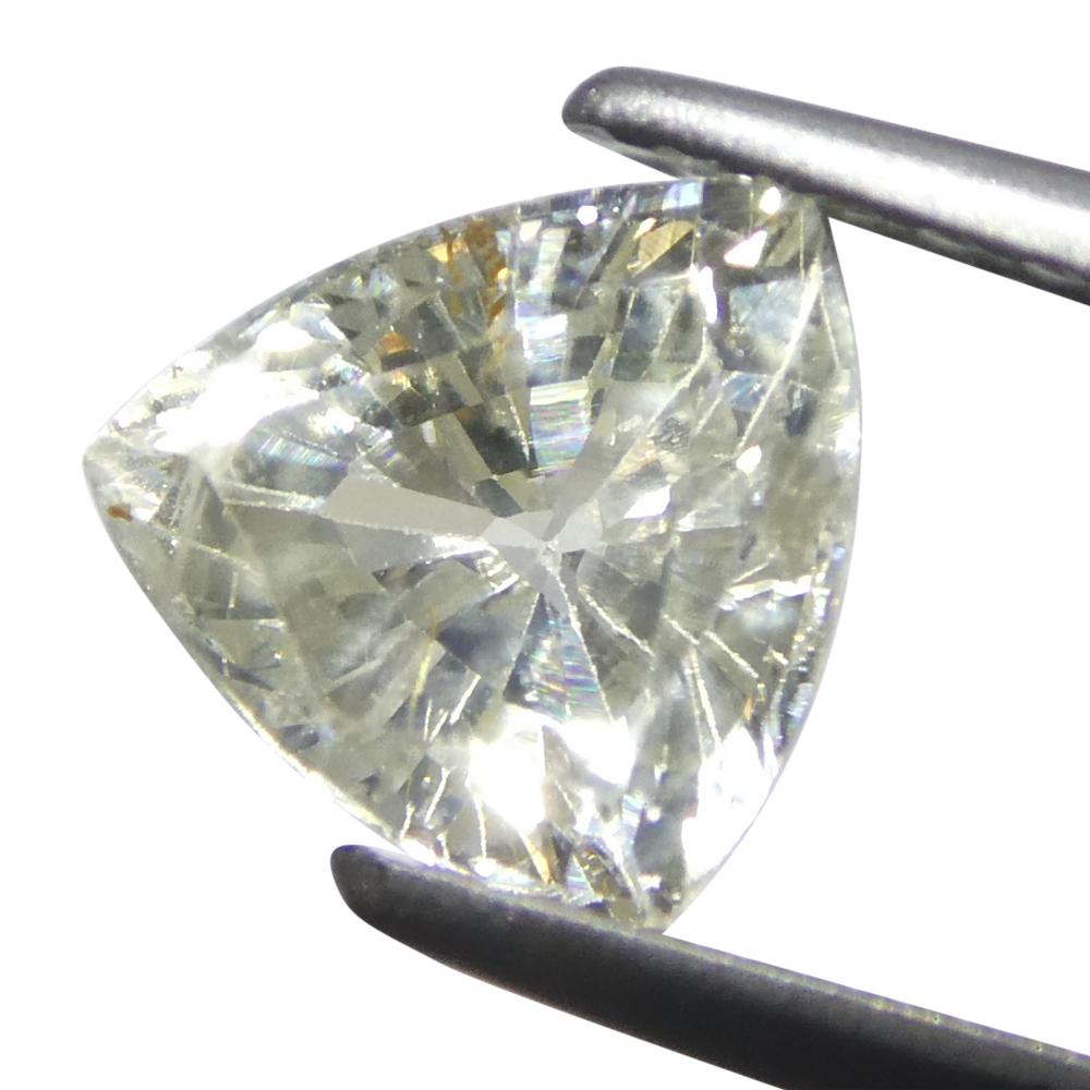 Zaffiro bianco trilione da 1,09ct della Tanzania, non riscaldato In condizioni Nuovo in vendita a Toronto, Ontario