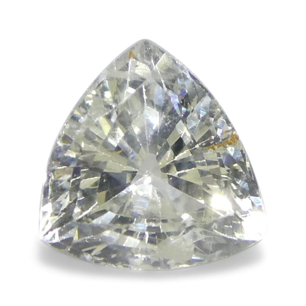 da uomo o donna Zaffiro bianco trilione da 1,09ct della Tanzania, non riscaldato in vendita