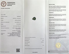 1.09ct Unique IGI Certified Green Yellow Australian Sapphire Gemstone