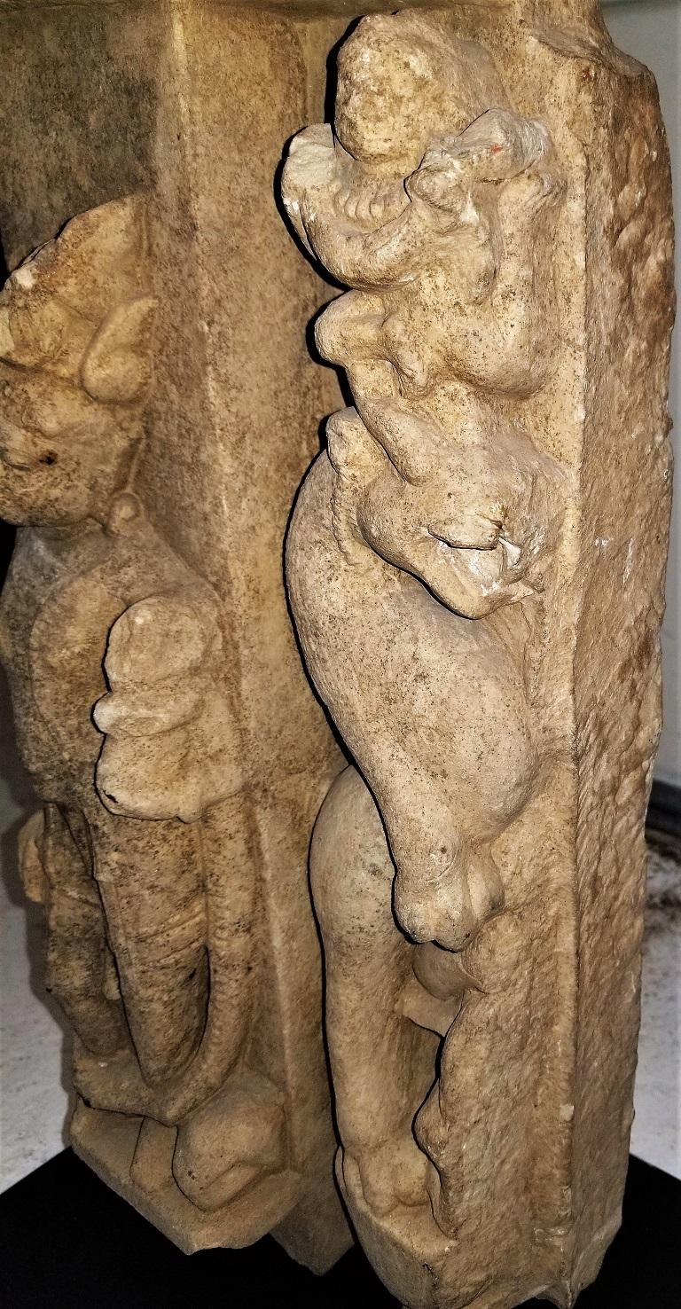 10th Century Temple Bracket Buff Sandstone Central India For Sale 4