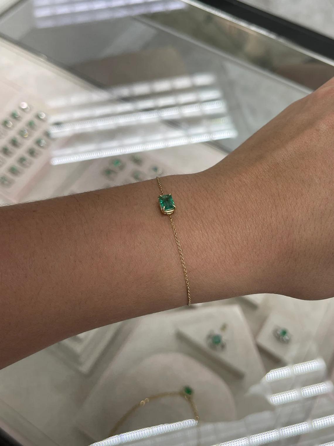 real emerald bracelet