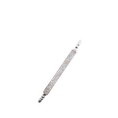 1.0ct 3 Row Diamond Bracelet set with 130 Diamonds in 18ct White Gold