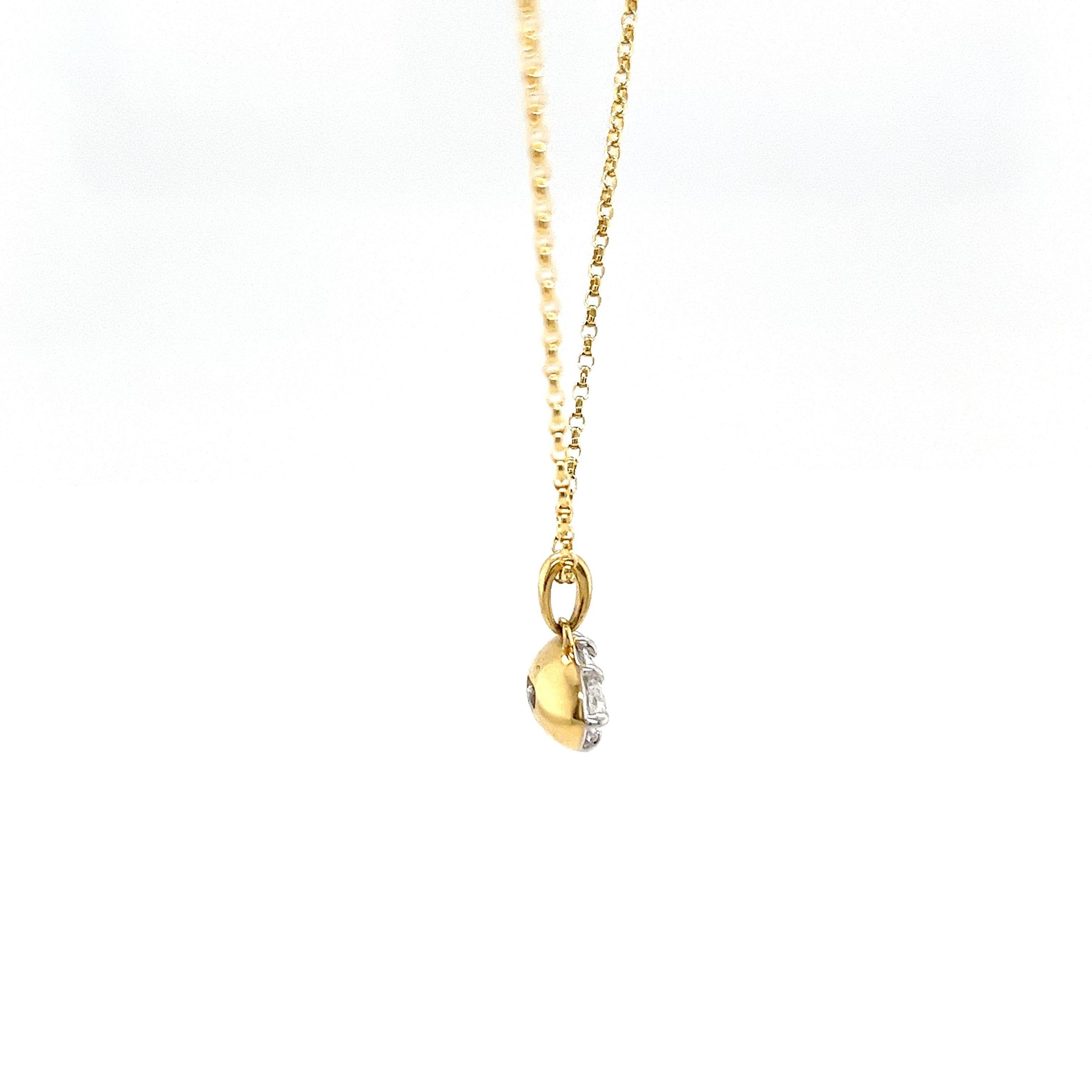 Bague en or jaune 18 carats sertie d'un diamant de forme ovale 1,0 carat F/SI1 en vente 3