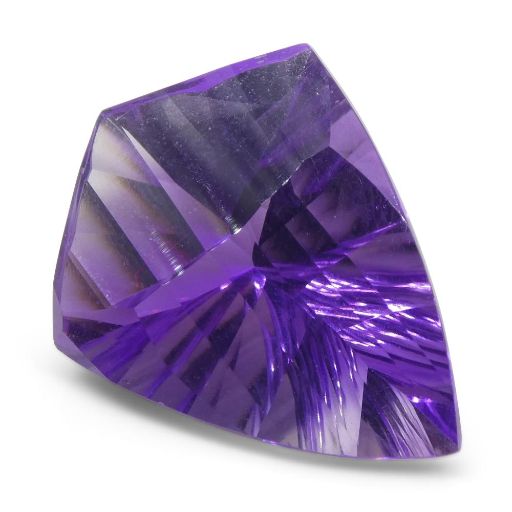 10ct Shield Amethyst 'Eleanor' Fantasy/Fancy Cut For Sale 1