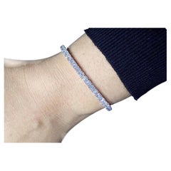 10-Karat-Tennisarmband aus 18-Karat-Weißgold