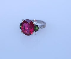 10 Carat Tourmaline Diamonds Ring, 2000
